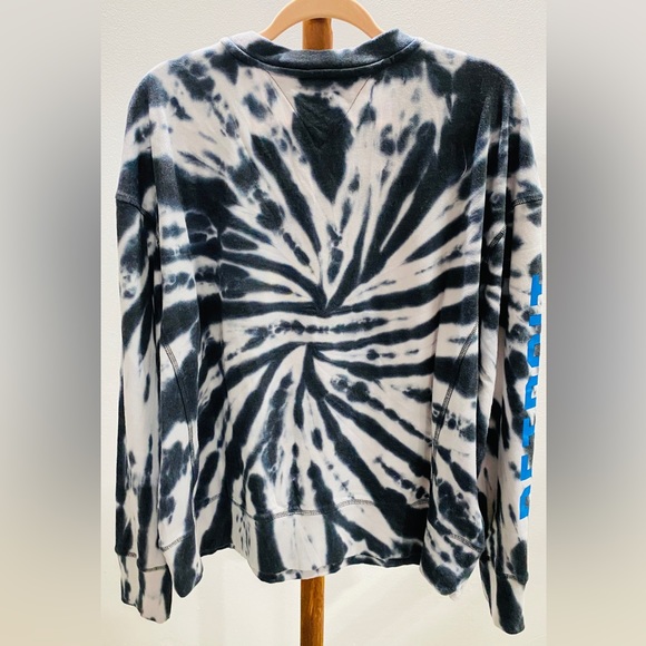 Tommy Hilfiger NFL Lions tie dye long sleeve crew neck Sweatshirt XXL - Picture 3 of 5